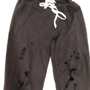 Able Distressed Black Sweatpants
